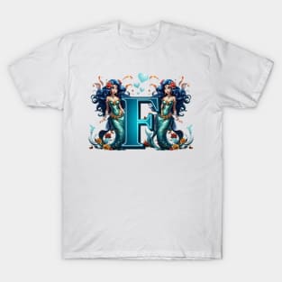 Mermaid Alphabet The Letter F T-Shirt